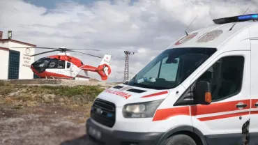 21 günlük bebek helikopter ambulansla Van’a sevk edildi